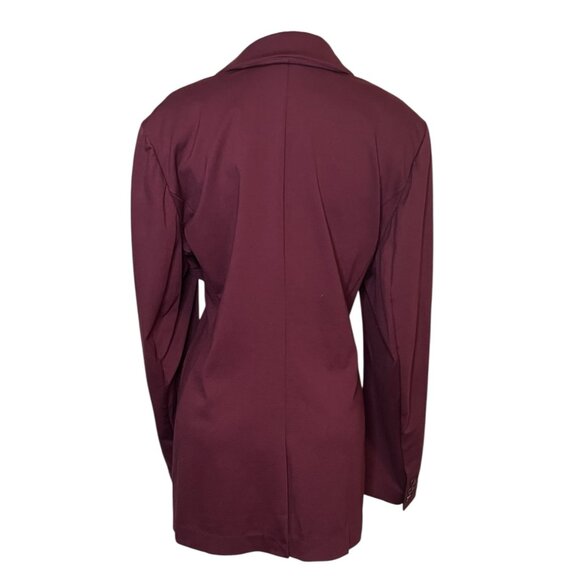 Lane Bryant burgundy red one button suit blazer size 24W NWT - Picture 4 of 16